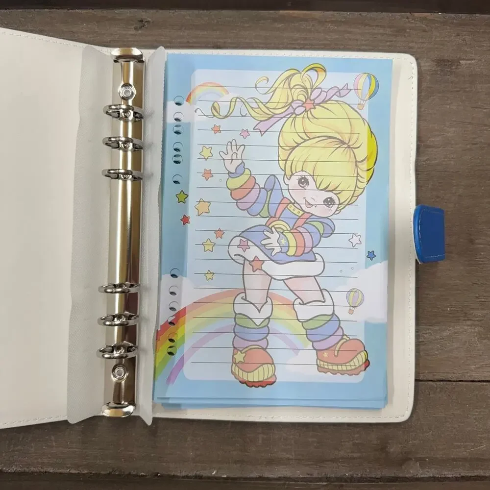 Rainbow Brite ring binder